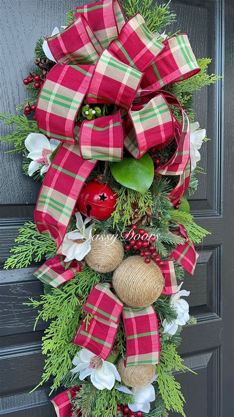 Christmas Swag Christmas Wreath Swag For Front Door Christmas Swag