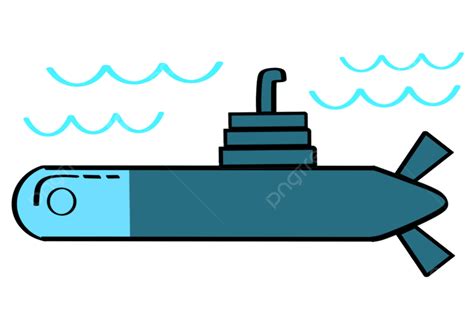 Simple Blue Submarine Submarine Submarine Icon Submarine