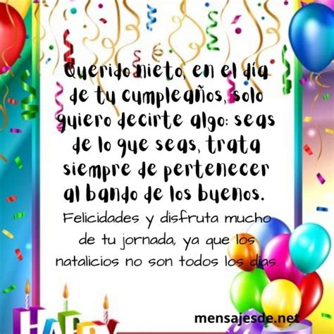 Frases de Felicitaciones de Cumpleaños para un NIETO【2021】