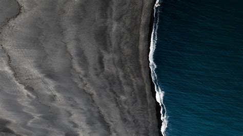 Black Sand Iceland Landscape Space Vik 5k Wallpaper 4k
