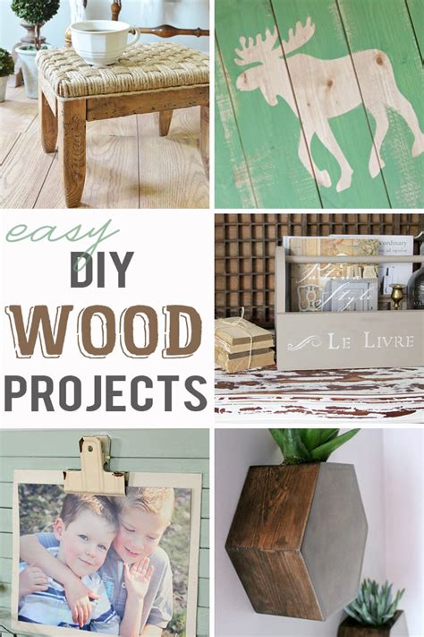 Easy Diy Wood Projects ~ Mandmj Link Party 107