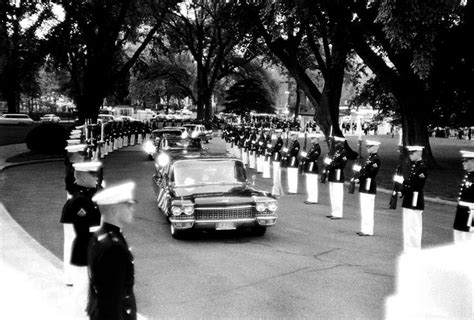 April 1962 Arrival At The White House State Dinner For The Shah Of