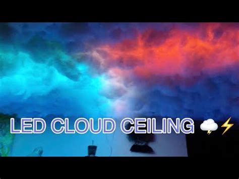 LED CLOUD CEILING 🌩⚡️ - YouTube
