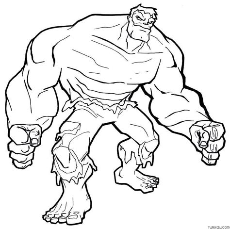 Hulk Cartoon Coloring Pages