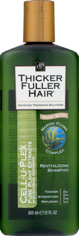 Thicker Fuller Hair Cell U Plex Pure Plant Extracts Marine Flora