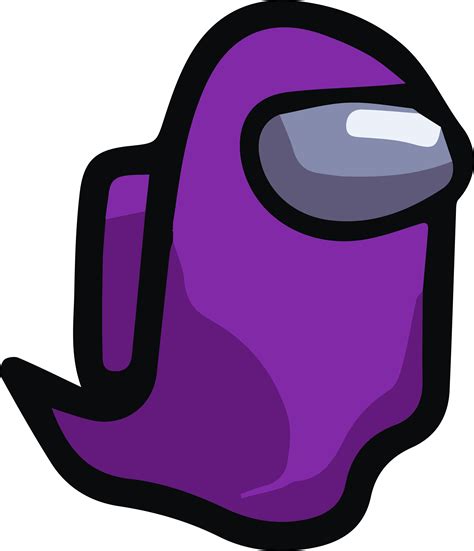 Purple Among Us Character Transparent Background Mongaus