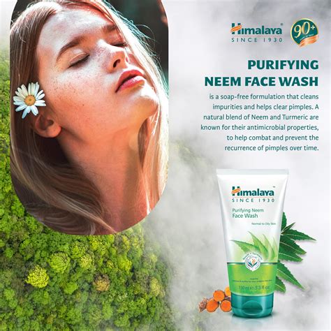 Himalaya Herbals Purifying Neem Face Wash Gel Natural Moisturising Facial Cleanser With