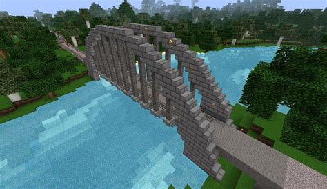 Minecraft Railroad Arch Bridge Imgur Minecraft Bridges Minecraft