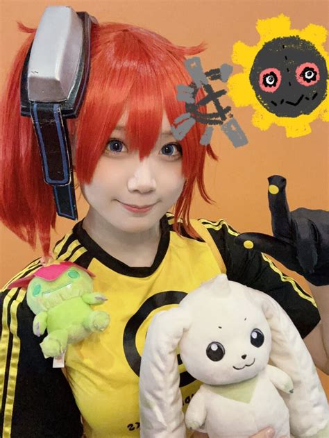 Aiba Ami Hagurumon Palmon Terriermon Digimon Digimon Story Cyber Sleuth Real Life
