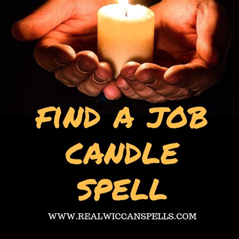 Find A Job Candle Spell Candle Spells Find A Job Good Luck Spells