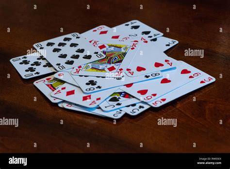 Playing Cards On Table Hi Res Stock Photography And Images Alamy