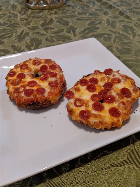 [homemade] Pizza Bagels Food
