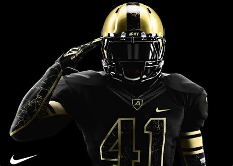 A close examination of the football helmets reveal this detail as well. Army and Navy Reveal New Nike Football Uniforms | Sole ...