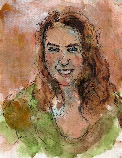 73115 Jessie Mixed Media On Watercolor Paper 8” X 10” Nfs Daily