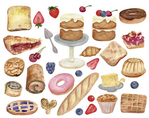 Dessert Clipart French Pastries Clipart Sweets Png Lupon Gov Ph