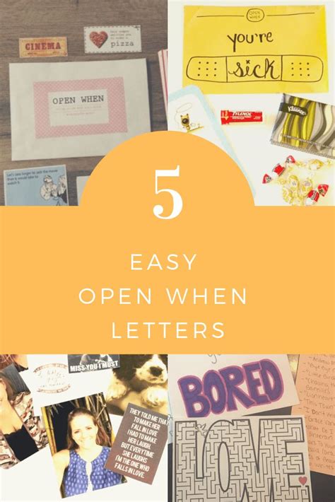 5 Easy Open When Letter Ideas Finding Mandee Open When Letters