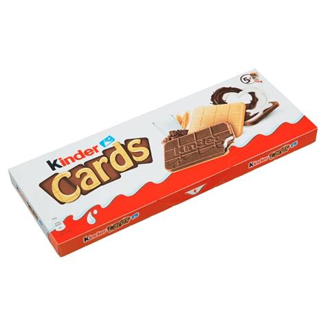 Are available in distinct flavors and are original, safe, and natural. Kinder Cards 128g - Tesco Potraviny