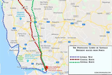 Orso Giocare Opposizione Camino Portuguese Coastal Route Map Soprannome