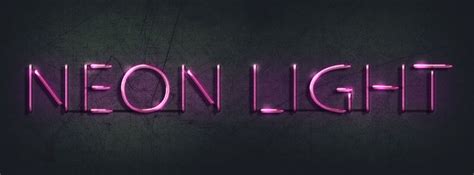 Create An Easy Neon Light Text Effect In Photoshop