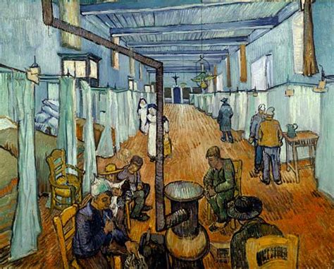 The other, in the musée d'orsay, produced for his family in holland. Dormitory in the hospital in Arles - Vincent van Gogh