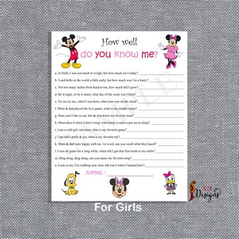 How Well Do You Know Me Baby Trivia 1st Birthday Game Etsy