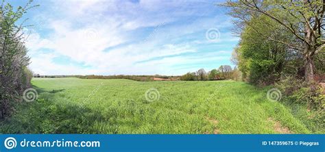 Stunning High Resolution Panorama Of A Northern German Agricultural