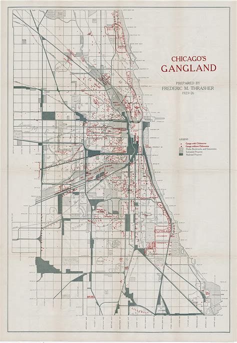 Mapping Chicagos Gangland During The Roaring Twenties Rare And Antique