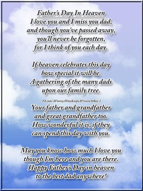 Fathers Day Message From Son In Heaven