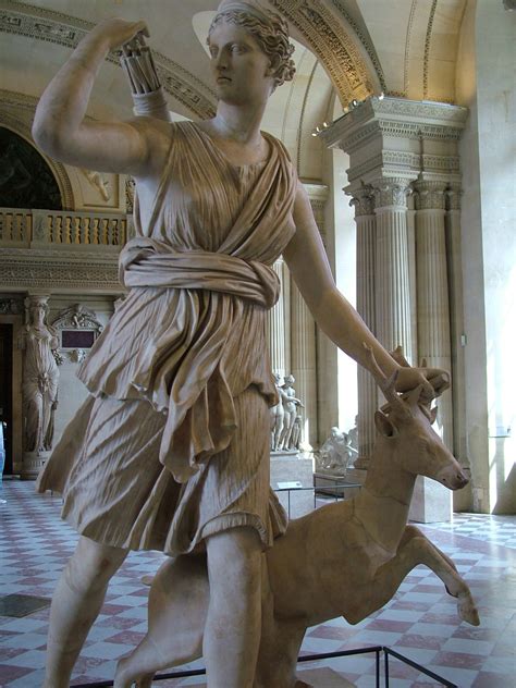 Statue Of Artemis In The Louvre Museum Nen Gallery