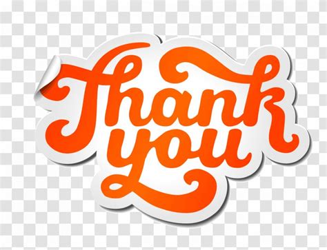 Download Typography Sticker Thank You Transparent Png