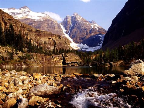 Foto Para Wallpaper Parque Nacional Yoho Do Canadá Montanhas Natureza