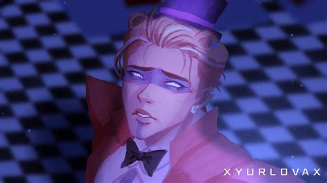 An Animated Image Of A Man Wearing A Top Hat And Bow Tie With The Words Xyrolova On It