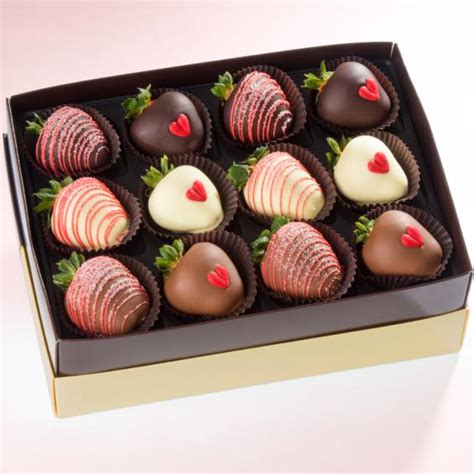 12 Heartfelt Valentine Chocolate Covered Strawberries Acd2037 A T Inside