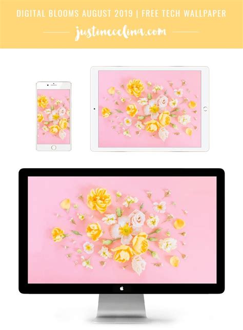 Digital Blooms August 2019 Free Desktop Wallpaper Justinecelina