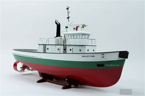 Shelley Foss Tugboat Handcrafted Model Boat Savyboat
