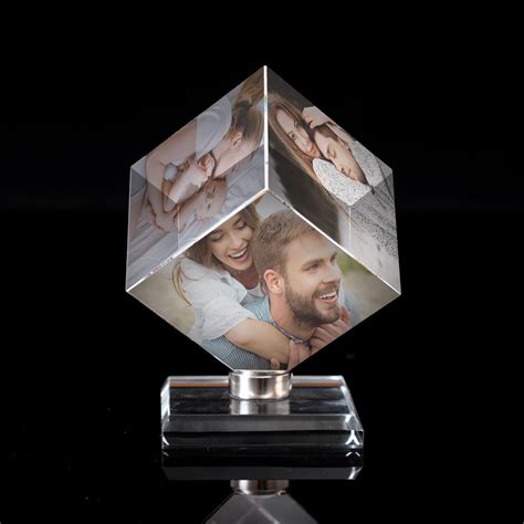 Custom 3D Photo Crystal Cube Custom Gifts Create Your Own Gifts