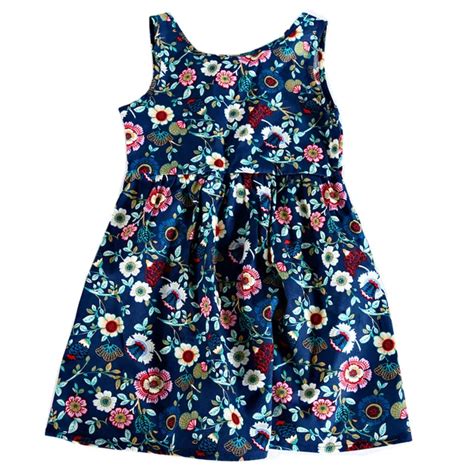 Printed Sleeveless Girls Dress 2018 New Summer Little Girls Dresses