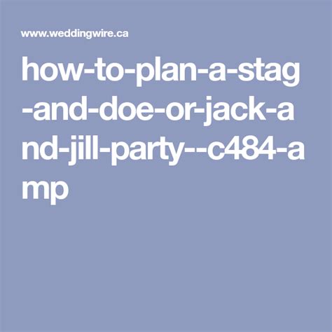 How To Plan A Stag And Doe Or Jack And Jill Party Jack And Jill