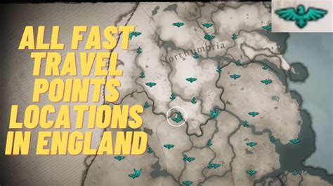 All Fast Travel Points In England Assassins Creed Valhalla Youtube