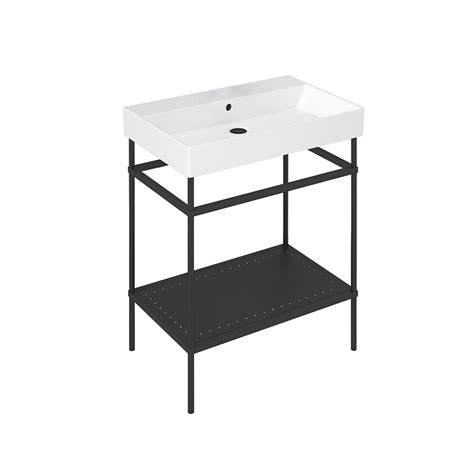 Shoreditch Frame 700mm Furniture Stand And Basin With 1 Tap Hole