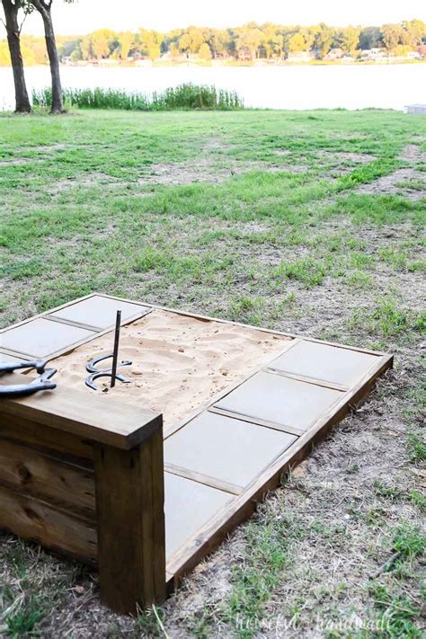 Ultimate Diy Horseshoe Pit Build Plans Houseful Of Handmade