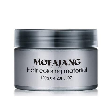 Mofajang Hair Wax Dye Styling Cream Mud Natural Hairstyle Color Pomade Washable Temporary