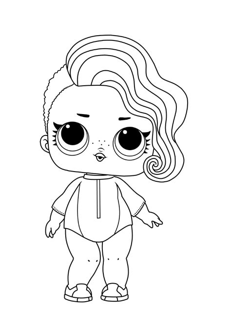 Lil Rocker Lol Doll Coloring Pages Coloring Pages