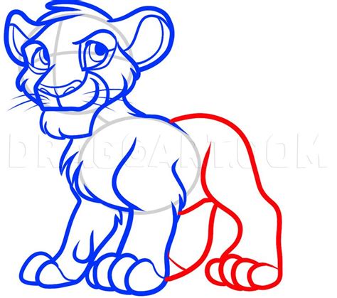How To Draw Simba From The Lion King Step By Step Drawing Guide By