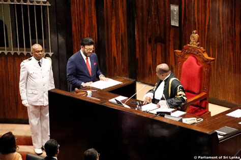 Parliament Of Sri Lanka News Seyed Ali Zahir Moulana Sworn In As A