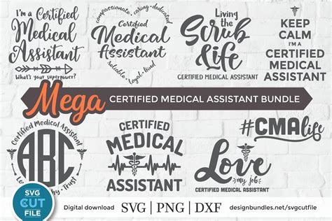 Certified Medical Assistant Svg Bundle Cma Svg Bundle Dxf 391712
