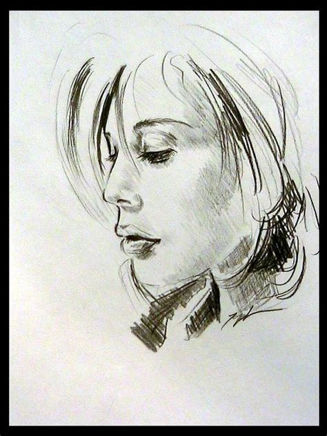 Woman Profile Drawing At Explore Collection Of