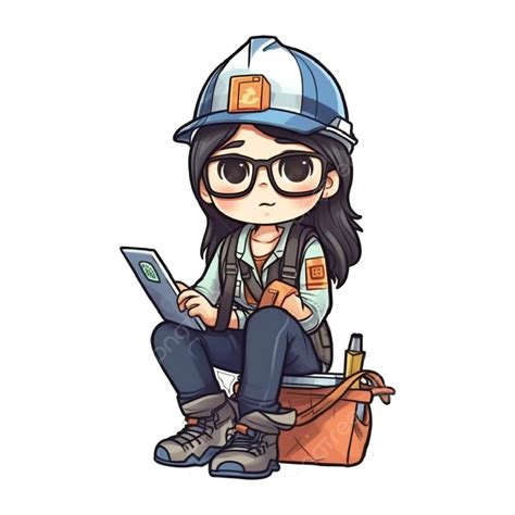 Engineer Day Cartoon Female Engineer Engineer Day Female Engineer