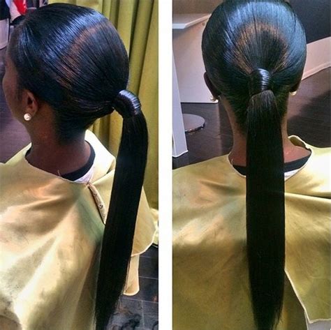 Here's how you combine of three different hairstyles! 20 Easy Black Ponytail Hairstyles