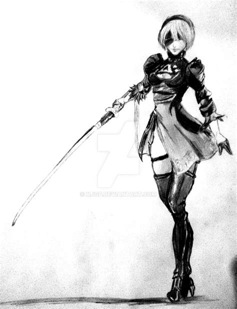 2b Nier Automata 2 By Njgp On Deviantart